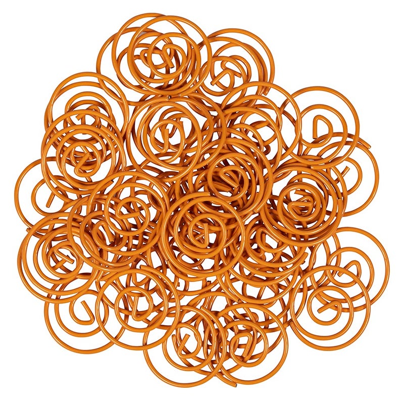 JAM Paper مشابك ورق دائرية من جام بيبر - مشابك ورق دائرية - برتقالي - 50/عبوة - Image 5